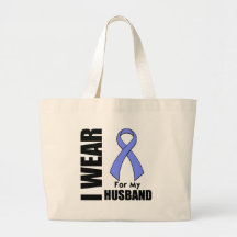 I Wear a Periwinkle Ribbon For My Husband Canvas Bag