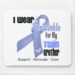 I Wear a Periwinkle Ribbon For My Twin Brother Mousepad