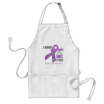 I Wear a Purple Ribbon For My Best Friend Apron