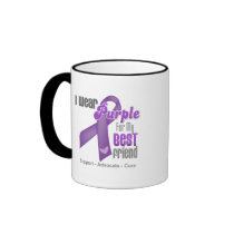 I Wear a Purple Ribbon For My Best Friend Coffee Mugs