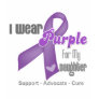I Wear a Purple Ribbon For My Daughter Tees