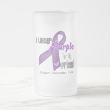 I Wear a Purple Ribbon For My Friend Mug