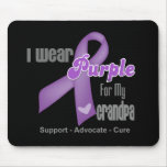 I Wear a Purple Ribbon For My Grandpa Mouse Pad