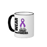 I Wear a Purple Ribbon For My Great-Grandma Coffee Mug