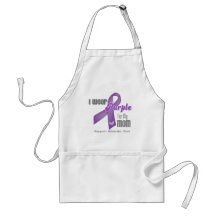 I Wear a Purple Ribbon For My Mom Apron