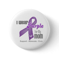 I Wear a Purple Ribbon For My Mom Pins