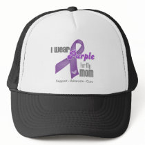 I Wear a Purple Ribbon For My Mom Trucker Hats