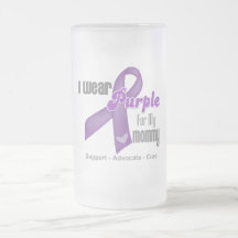 I Wear a Purple Ribbon For My Mommy Mugs