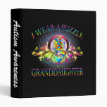 I Wear A Puzzle for my Granddaughter (floral) Binder