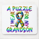 I Wear a Puzzle for my Grandson Mousepad I Wear a Puzzle for my Grandson Mousepad