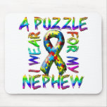 I Wear A Puzzle for my Nephew Mousepads I Wear A Puzzle for my Nephew Mousepads
