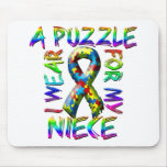 I Wear a Puzzle for my Niece Mouse Pads I Wear a Puzzle for my Niece Mouse Pads