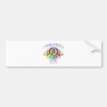I Wear A Puzzle for my Son (floral) Bumper Stickers