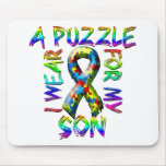 I Wear A Puzzle for my Son Mousepads I Wear A Puzzle for my Son Mousepads