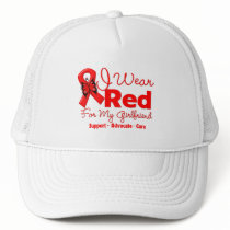 I Wear a Red Ribbon For My Girlfriend Trucker Hats