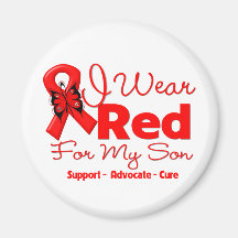 I Wear a Red Ribbon For My Son Magnet
