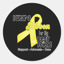 I Wear a Ribbon For My Best Friend - Sarcoma Sticker