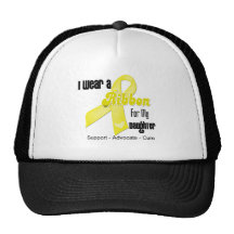 I Wear a Ribbon For My Daughter - Sarcoma Mesh Hats