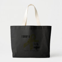 I Wear a Ribbon For My Daughter - Sarcoma Tote Bag