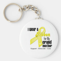I Wear a Ribbon For My Grandmother - Sarcoma Keychain