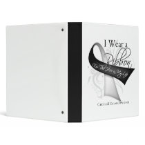 I Wear a Ribbon For My Hero - Carcinoid Cancer Vinyl Binders