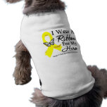 I Wear a Ribbon For My HERO Endometriosis pet clothing