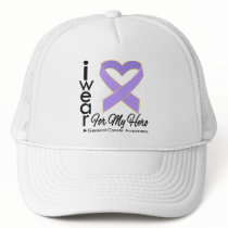 I Wear a Ribbon For My Hero General Cancer hats