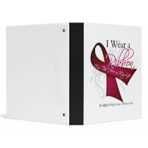 I Wear a Ribbon For My Hero - Myeloma Vinyl Binder