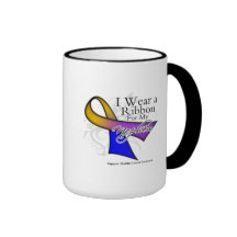 I Wear a Ribbon For My Nephew - Bladder Cancer Coffee Mugs