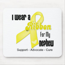 I Wear a Ribbon For My Nephew - Sarcoma Mousepads