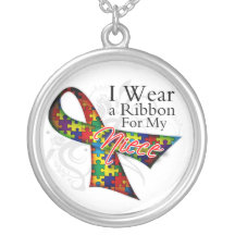 I Wear a Ribbon For My Niece - Autism Awareness Jewelry