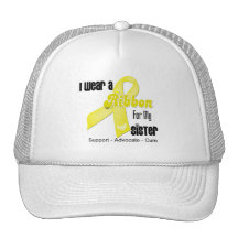 I Wear a Ribbon For My Sister - Sarcoma Mesh Hats