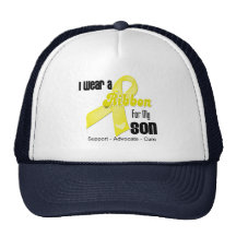 I Wear a Ribbon For My Son - Sarcoma Trucker Hats