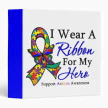 I Wear a Ribbon HERO Autism Binder