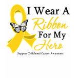 I Wear a Ribbon HERO Childhood Cancer t-shirts
