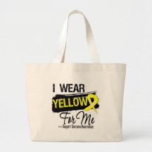I Wear a Sarcoma Ribbon For Me Canvas Bags