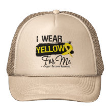 I Wear a Sarcoma Ribbon For Me Trucker Hats