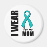 I Wear a Teal Ribbon For My Mom Magnet