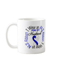I Wear an ALS Ribbon For My Husband Mugs