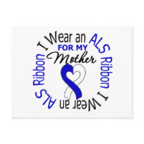 I Wear an ALS Ribbon For My Mother Post Cards