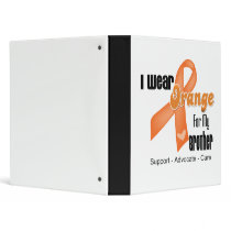I Wear an Orange Ribbon For My Brother Binders
