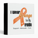 I Wear an Orange Ribbon For My Grandma Vinyl Binders