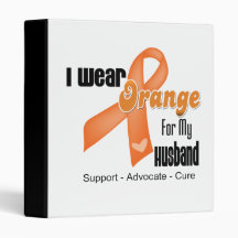 I Wear an Orange Ribbon For My Husband Binder