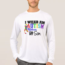 I Wear Autism Ribbon For My Son Shirt