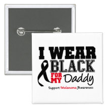 I Wear Black For My Daddy Pin