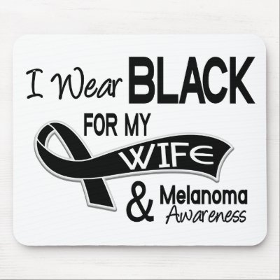 I Wear Black For My Wife 42 Melanoma Mousepad