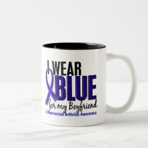 I Wear Blue Boyfriend 10 Rheumatoid Arthritis RA Mugs