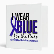 I Wear Blue Cure Rheumatoid Arthritis RA Binder