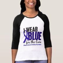 I Wear Blue Cure Rheumatoid Arthritis RA Shirt