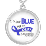 I Wear Blue For My Dad 42 Colon Cancer Custom Necklace